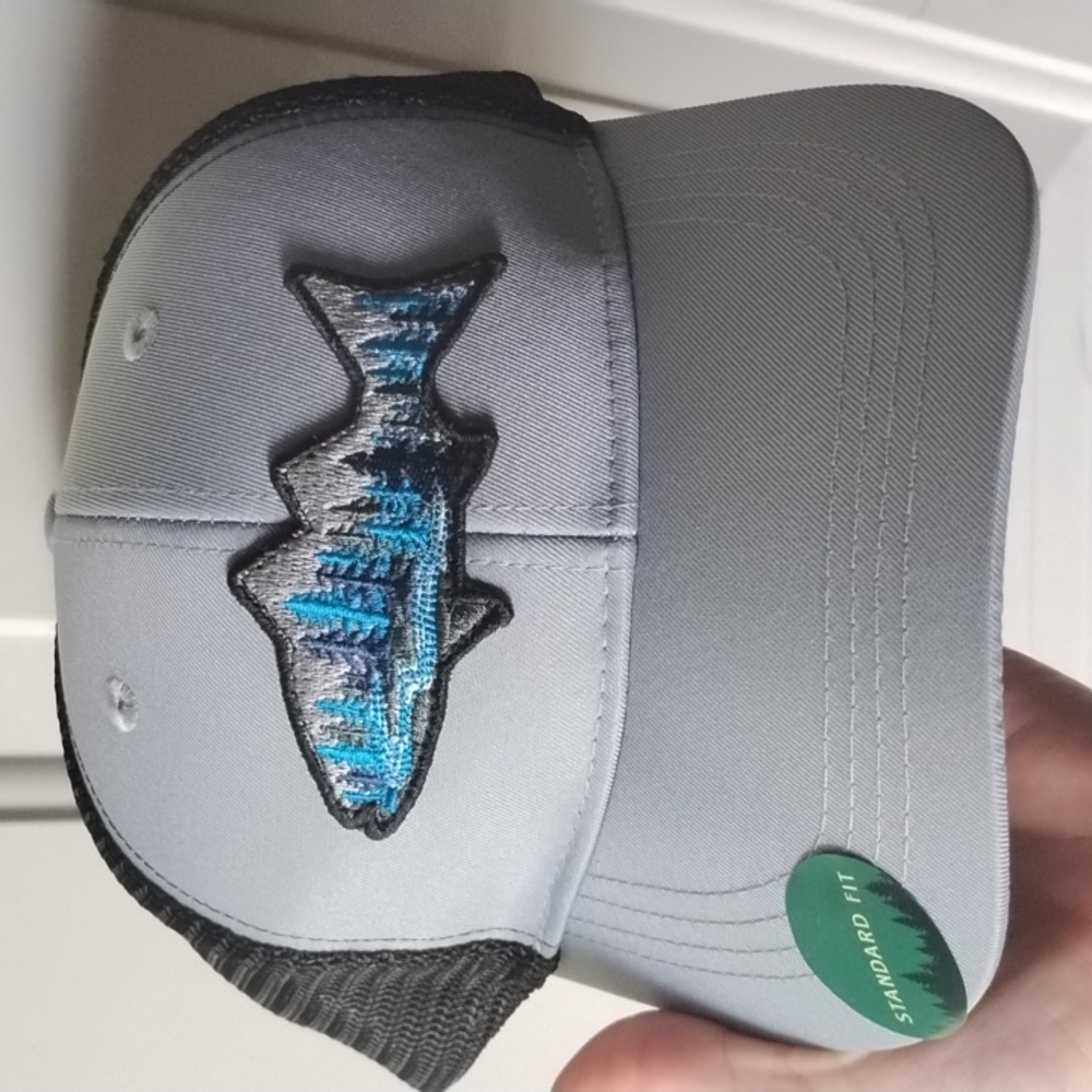 Telluride clothing company salmon trout patch baseball cap